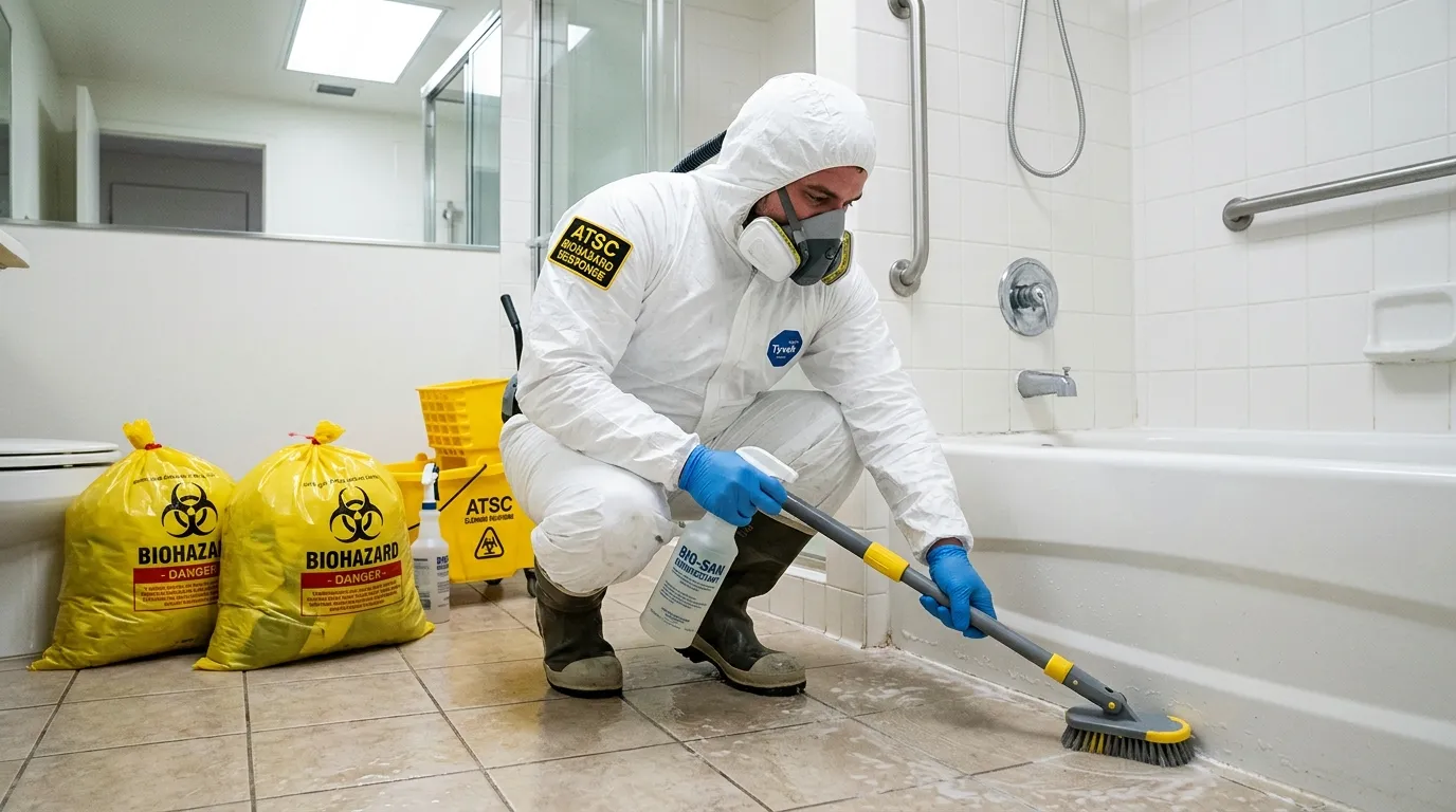 Decontamination equipment deployed for Blood Cleanup in Midway City